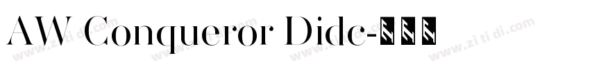 AW Conqueror Didc字体转换 AW Conqueror Didc字体转换